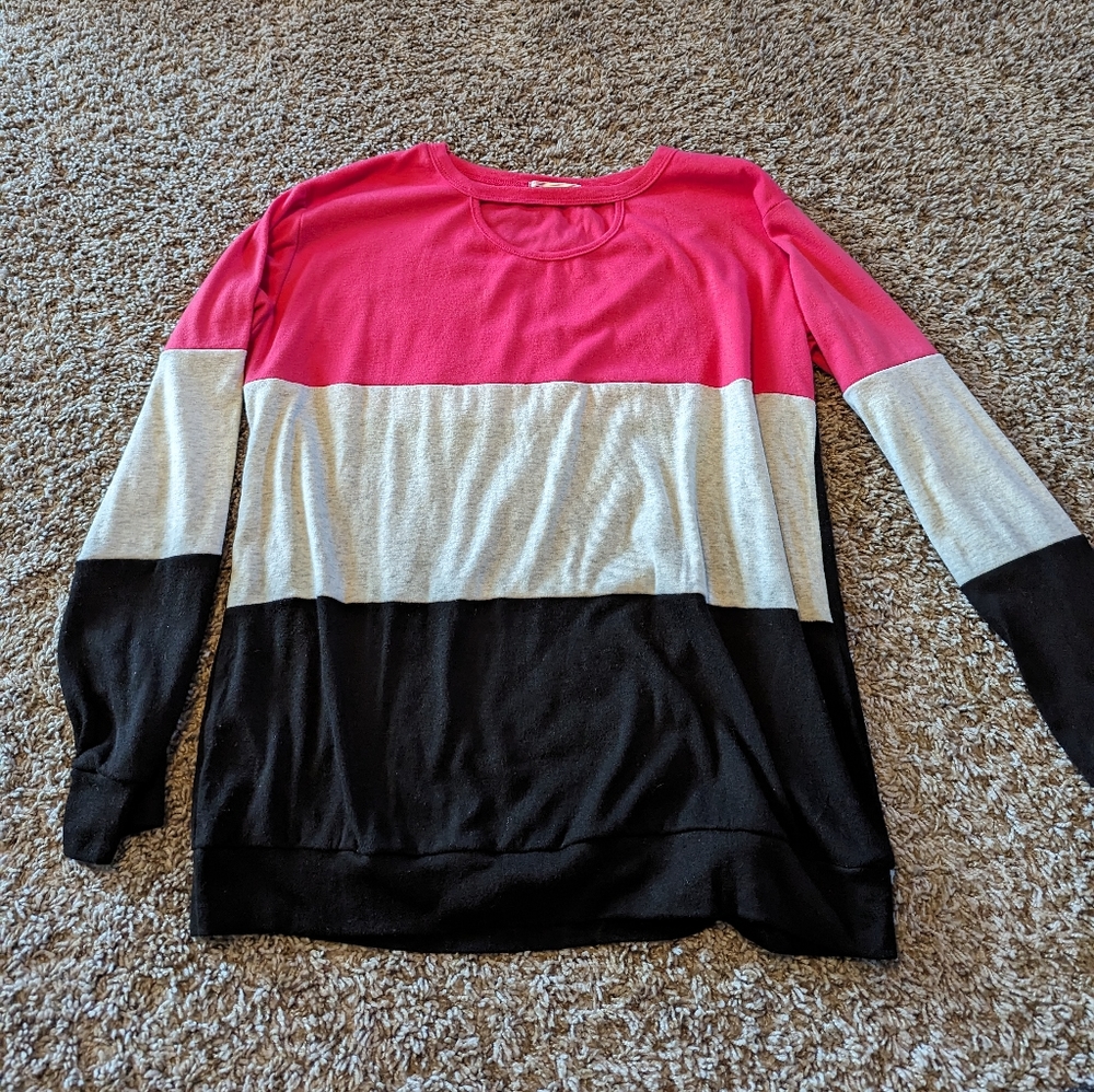 Women's color block sweater